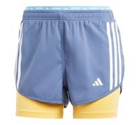 (WMNS) adidas Own the Run 2-In-1 Shorts Asia Sizing 'Navy Yellow' IK5016 XXL
