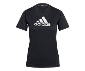 (WMNS) adidas Primeblue Designed 2 Move Logo T-Shirt Asia Sizing 'Black White' GL3820 M