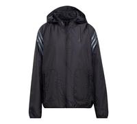 (WMNS) adidas Run Icons 3-Stripes Hooded Running Windbreaker Asia Sizing 'Black' HC7976 S