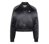 (WMNS) adidas Satin Bomber Jacket Asia Sizing 'Black White Grey Three' KT2648 XL