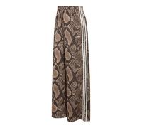 (WMNS) adidas Satin Snake Print Wide Leg Track Pant Asia Sizing 'Linen Magic Beige' KX1886 XXS