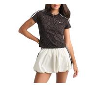 (WMNS) adidas Snake Print Cali T-Shirt Asia Sizing 'Earth Strata Aurora Coffee' KX1889 XXL