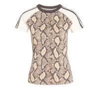 (WMNS) adidas Snake Print Cali T-Shirt Asia Sizing 'Linen Magic Beige' KX1888 M