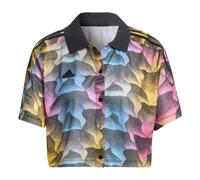 (WMNS) adidas Tiro Print Mesh Summer Football Shirt Asia Sizing 'Black Multi-Color' IQ4815 L