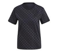 (WMNS) adidas Trefoil Monogram Tee Asia Sizing 'Black' II3180 S