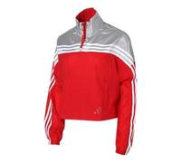 (WMNS) adidas Urban Anorak Tatting Stitching Hooded Jacket Red/Grey GJ9021 M