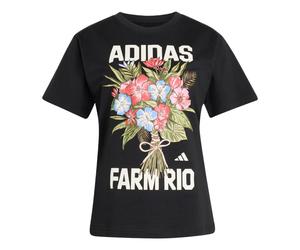 (WMNS) adidas x FARM Rio Graphic T-Shirt Asia Sizing 'Black' KR0281 XS