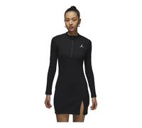 (WMNS) Air Jordan 1/2-Zip Long Sleeve Knit Dress Asia Sizing 'Black' HF9478-010 S