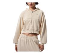 (WMNS) Air Jordan Brooklyn Short Full-Zip Hoodie 'Pearl White' IV7522-272 XL