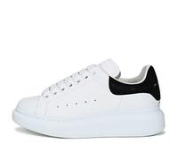(WMNS) Alexander McQueen Oversized Sneaker 'White Black Suede' 650788WHZ4K9061 5.5