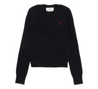 (WMNS) AMI Wool Ami de Coeurs Crewneck Sweater 'Black' FKS826-001-009 M