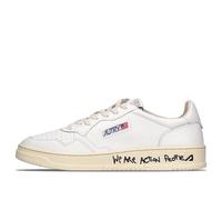 (WMNS) Autry Medalist Leather Low Lettering 'We Are Action People - White' AULW-LD06 5
