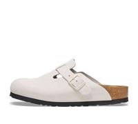 (WMNS) Birkenstock Boston Suede Leather Embossed 'Corduroy Antique White' 1025270 8-8.5