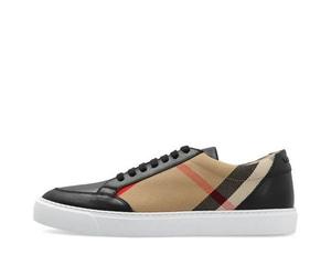 (WMNS) Burberry 25 Check and Leather Sneakers 'Black' 80575081 7