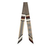 (WMNS) Burberry 25 Skinny Montage Silk Scarf 'Beige' 8037017 F