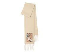 (WMNS) Burberry Check Label Cashmere Scarf 'Beige' 8103995 F