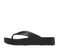(WMNS) Crocs Baya Platform Cut Out Detail Flip Flops 'Black' 208395-001 8