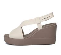 (WMNS) Crocs Brooklyn Lightweight Cement Gray Sandals 'Gray' 206222-16T 8