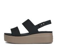 (WMNS) Crocs Brooklyn Thick Sole Black Sandals 'Black' 206453-07H 8