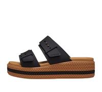 (WMNS) Crocs Brooklyn Woven Buckle Sandals 'Black Brown' 209978-001 7