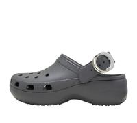(WMNS) Crocs Classic Platform Dipped Buckle Clog 'Carbon' 213230-0YK 10