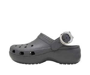 (WMNS) Crocs Classic Platform Dipped Buckle Clog 'Carbon' 213230-0YK 4