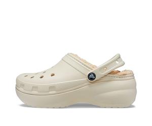 (WMNS) Crocs Classic Platform Lined Clog 'Bone' 207938-2Y2 6
