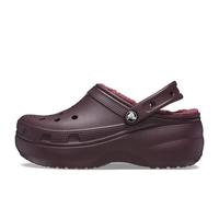 (WMNS) Crocs Classic Platform Lined Clogs 'Dark Cherry' 207938-6WD 6