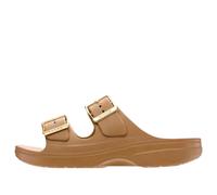 (WMNS) Crocs Metallic Buckle Saturday Sandal 'Sepia' 213316-2EY 6