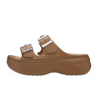 (WMNS) Crocs Saturday Platform Embellished Sandal 'Sepia Silver' 215573-2TD 9