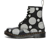 (WMNS) Dr.Martens 1460 Polka Dot Smooth Leather Lace Up Boots 'Black' 26876009 5