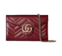(WMNS) Gucci 25 GG Marmont Wallet on Chain 'Rosso Ancora Red' 837745-AAET8-6207 F