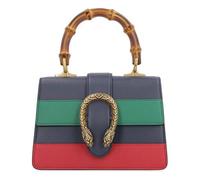 (WMNS) Gucci Dionysus Tiger Head Bamboo Stripe Leather Handbag 'Navy Blue Green Red' 523367-CWLMT-8543 F