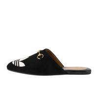 (WMNS) Gucci Trefoil Slipper x Adidas 'Black Suede' 702211-DE8X0-1060 6.5
