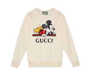 (WMNS) Gucci x Disney Co-Branded Oversized Mickey Mouse Pattern Sweater For Beige 469250-XJB8C-9230 XXS