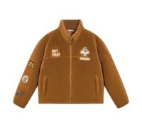 (WMNS) Li-Ning x Disney Chip 'n Dale Graphic Polar Fleece Jacket 'Brown' AFDSC92-2 M
