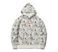 (WMNS) Li-Ning x Disney Crossover Mickey Mouse Full Print Pullover Hoodie 'White' AWDR494-3 L