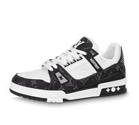 (WMNS) LOUIS VUITTON LV Trainer Sneaker 'Black Mesh Monogram with White ' 1AC2A5 7.5