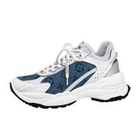 (WMNS) LOUIS VUITTON Run 55 Sneakers 'Denim Monogram Silver' 1ABHQJ 4.5
