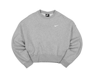 (WMNS) Nike Casual Sports Logo Round Neck Fleece Hoodie light grey Gray CK0168-063 L