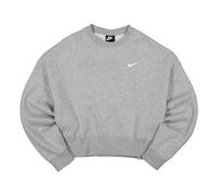 (WMNS) Nike Casual Sports Logo Round Neck Fleece Hoodie light grey Gray CK0168-063 M