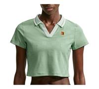 (WMNS) Nike Court Collection Dri-FIT Cropped Polo 'Steam Barely Green' IB0772-006 M