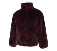 (WMNS) Nike Printed Faux Fur Jacket Asia Sizing 'Burgundy' DQ6843-652 XL