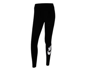 (WMNS) Nike Sportswear Essential High-Waisted Logo Leggings 'Black White' CZ8528-010 XS