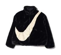 (WMNS) Nike Sportswear Oversized Swoosh Logo Jacket 'Black' CU6558-010 S