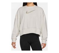 (WMNS) Nike Sportswear Swoosh Logo Embroidered Loose Knit Short Round Neck Pullover Hoodie DO7212-030 S