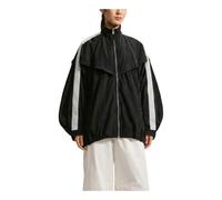 (WMNS) Nike Sportswear Wide Lantern Cut Track Jacket Asia Sizing 'Black Sail' IM8166-010 M