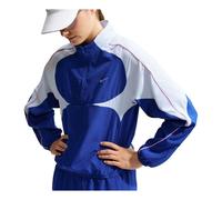 (WMNS) Nike Tempo Swoosh Dri-FIT 1 2-Zip Jacket 'Old Royal Football Grey Pink Rise' IM7579-417 L