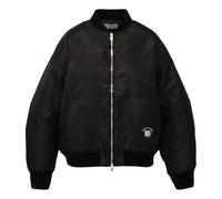 (WMNS) Onitsuka Tiger Tiger Head Embroidered Flight Jacket 'Black' 2182B562-001 M
