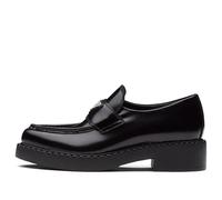 (WMNS) PRADA Brushed Leather Pointy Monolith Loafers 'Black' 1D673M_050_F0002 6
